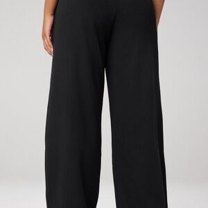 Fabletics by Khloe Cozy Fleece Wide Leg Sweat Pants